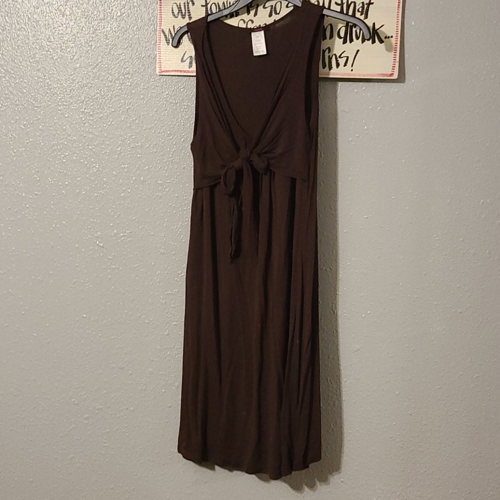 Knee length, 3 way, brown dress